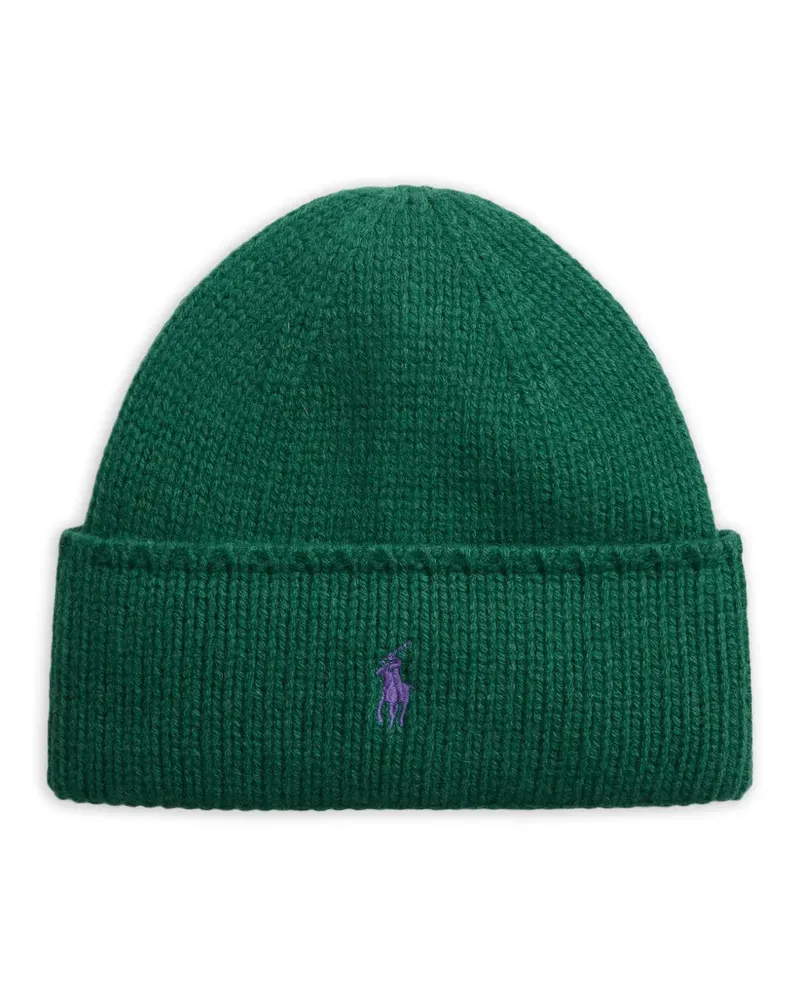 Ralph Lauren Pony embroidered beanie hat - Grün Grün