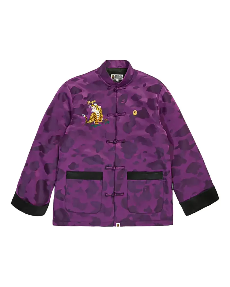 BAPE Camo Tiger Padded China jacket - Violett Violett