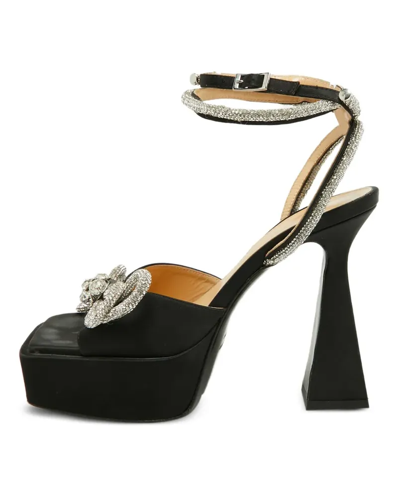 Mach & Mach Sandalen mit doppelter Schleife - Schwarz Schwarz