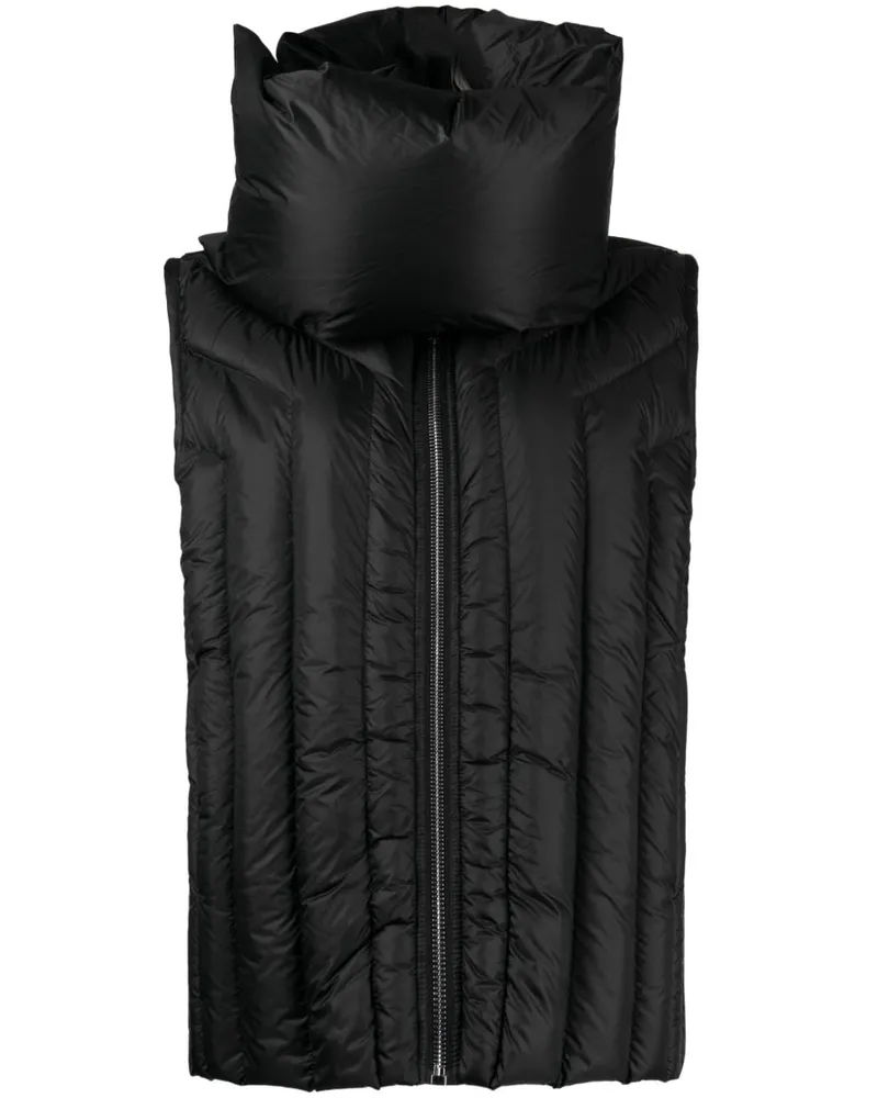 Rick Owens Gesteppte Weste - Schwarz Schwarz