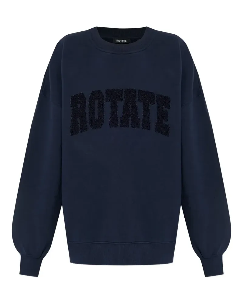 ROTATE Birger Christensen logo-appliqué sweatshirt - Blau Blau