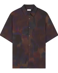 Dries van Noten Hemd mit Print Rot