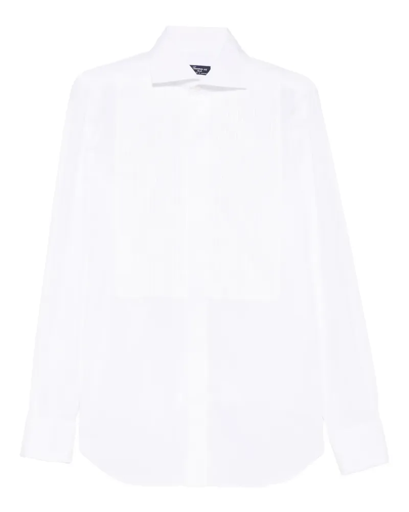 Finamore 1925 Hemd mit Falten - Weiß Weiß