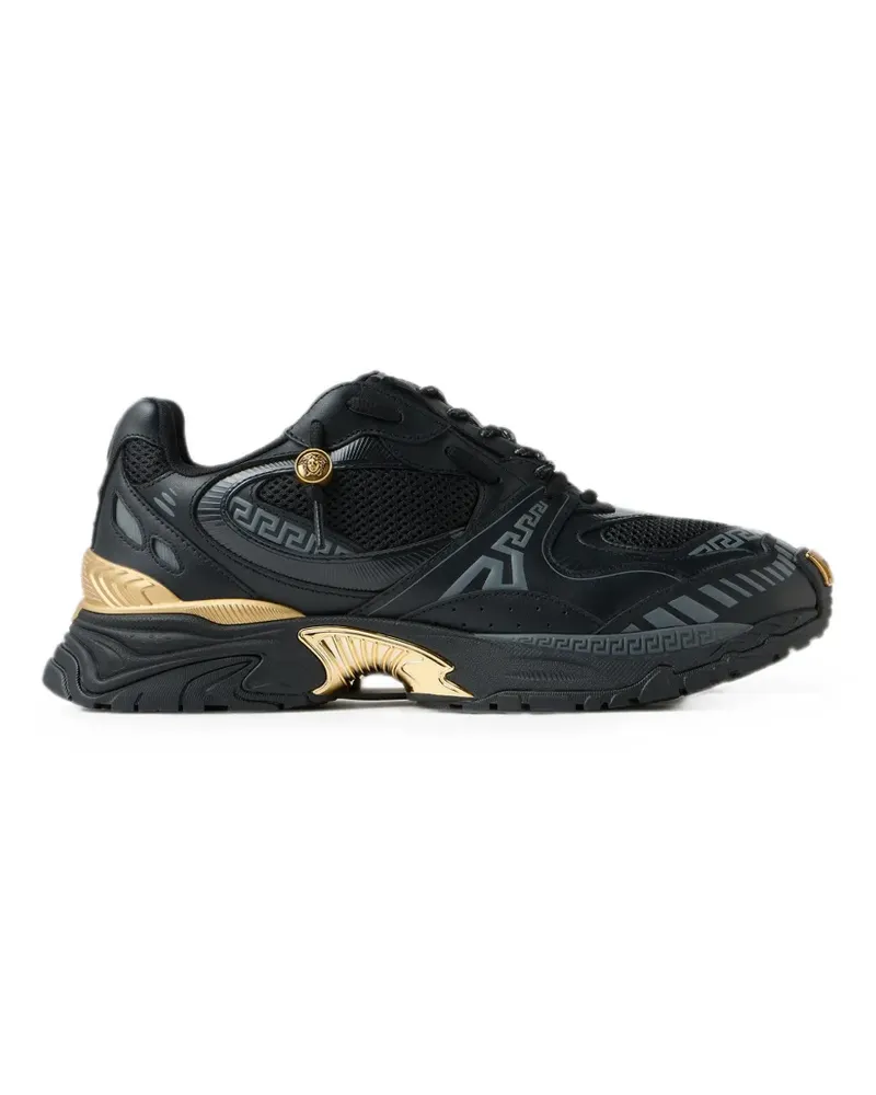 Versace Icaro leather sneakers - Schwarz Schwarz