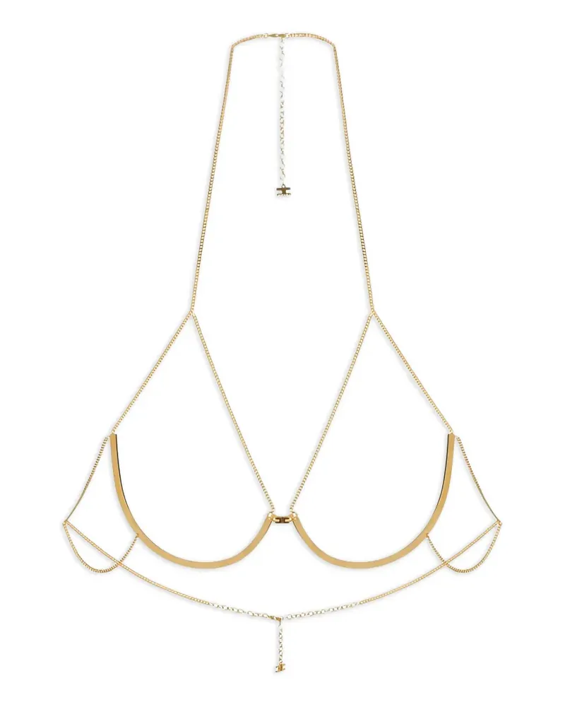 Elisabetta Franchi Body mit Körbchen - Gold Gold