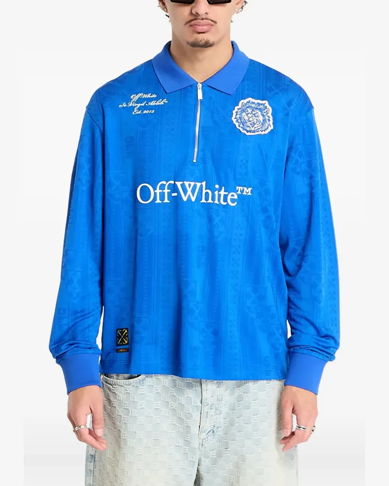OFF-WHITE Lion Nation polo shirt - Blau Blau