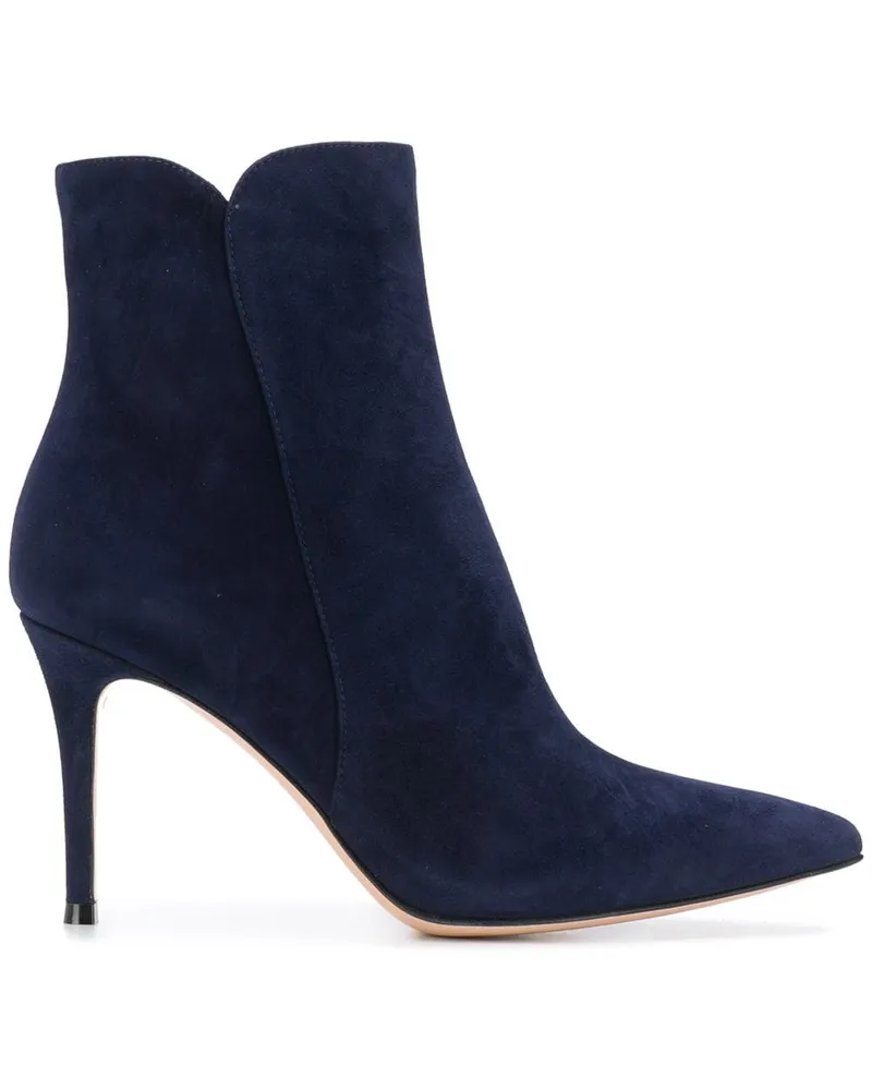 Gianvito Rossi Levy 85mm ankle boots Blau