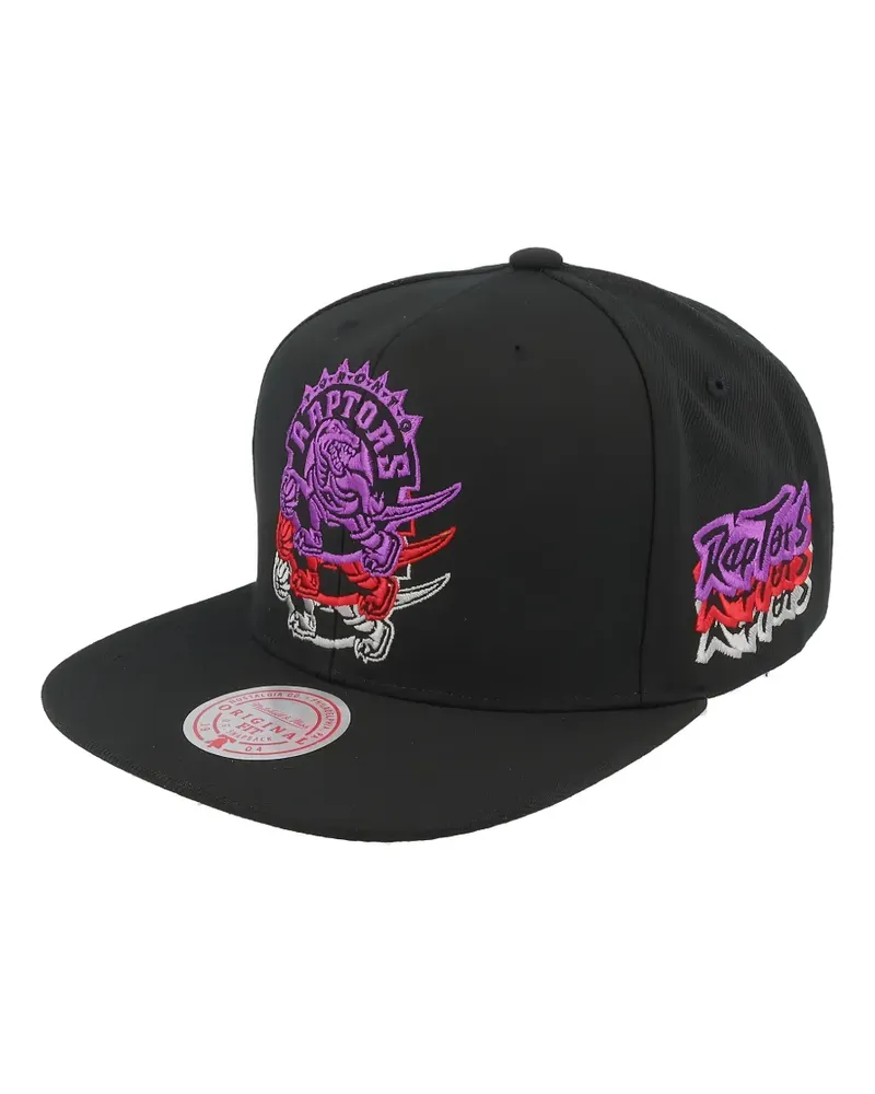 Mitchell & Ness embroidered baseball cap - Schwarz Schwarz