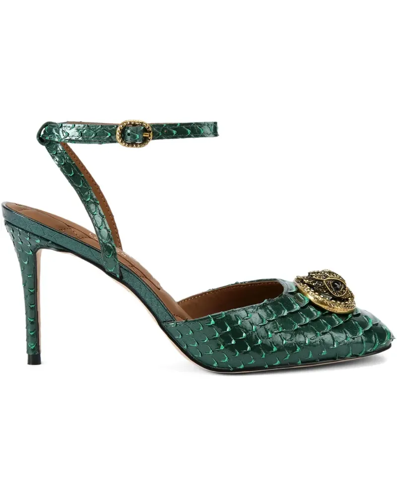 Kurt Geiger Sandalen mit Schlangen-Effekt 85mm - Grün Grün