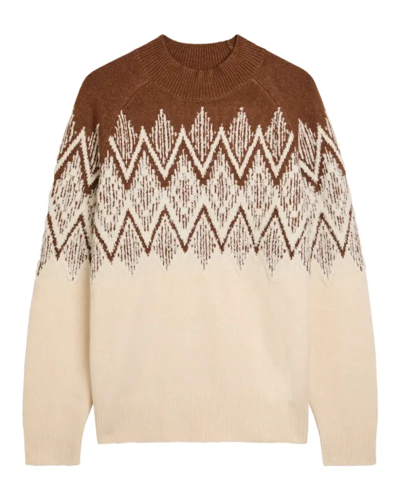 Varley Siren 2.0 Fair Isle sweater - Nude Nude