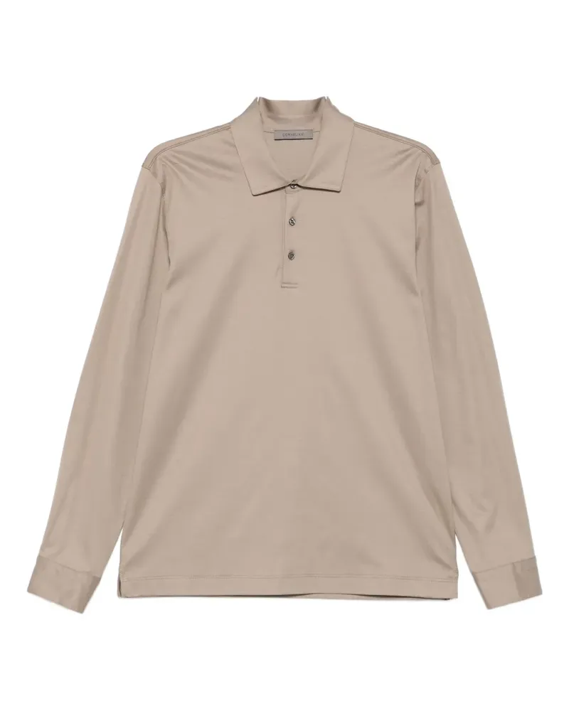 Corneliani Langärmeliges Poloshirt - Nude Nude