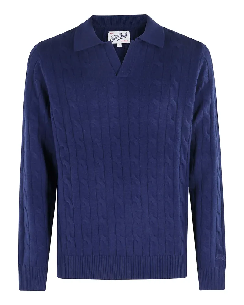 MC2 Saint Barth Downing braided sweater - Blau Blau