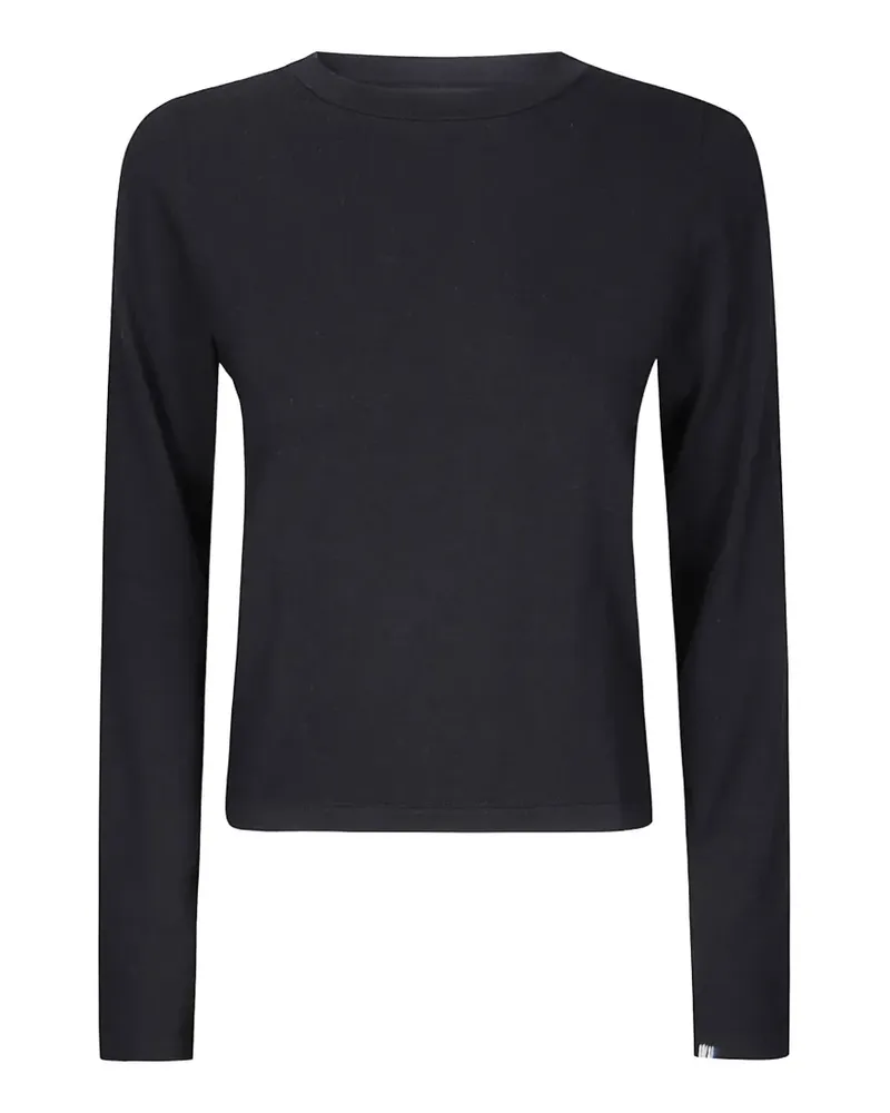 extreme cashmere n°451 Lisa Langarmshirt - Schwarz Schwarz