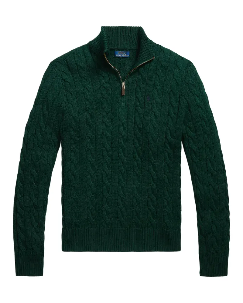 Ralph Lauren cable-knit zip-fastening sweater - Grün Grün
