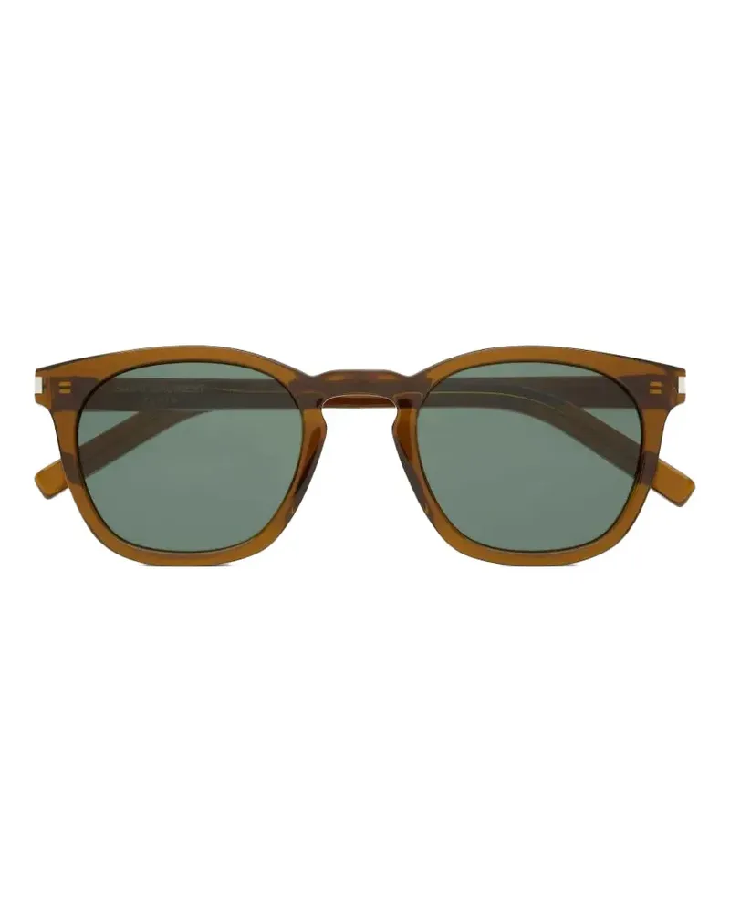 Saint Laurent Bold 28 round-frame sunglasses - Braun Braun