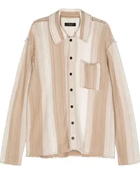 AllSaints Gestreifter Truck Cardigan Nude