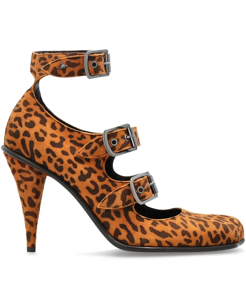 Vivienne Westwood Pumps mit Leoparden-Print 90mm - Braun Braun