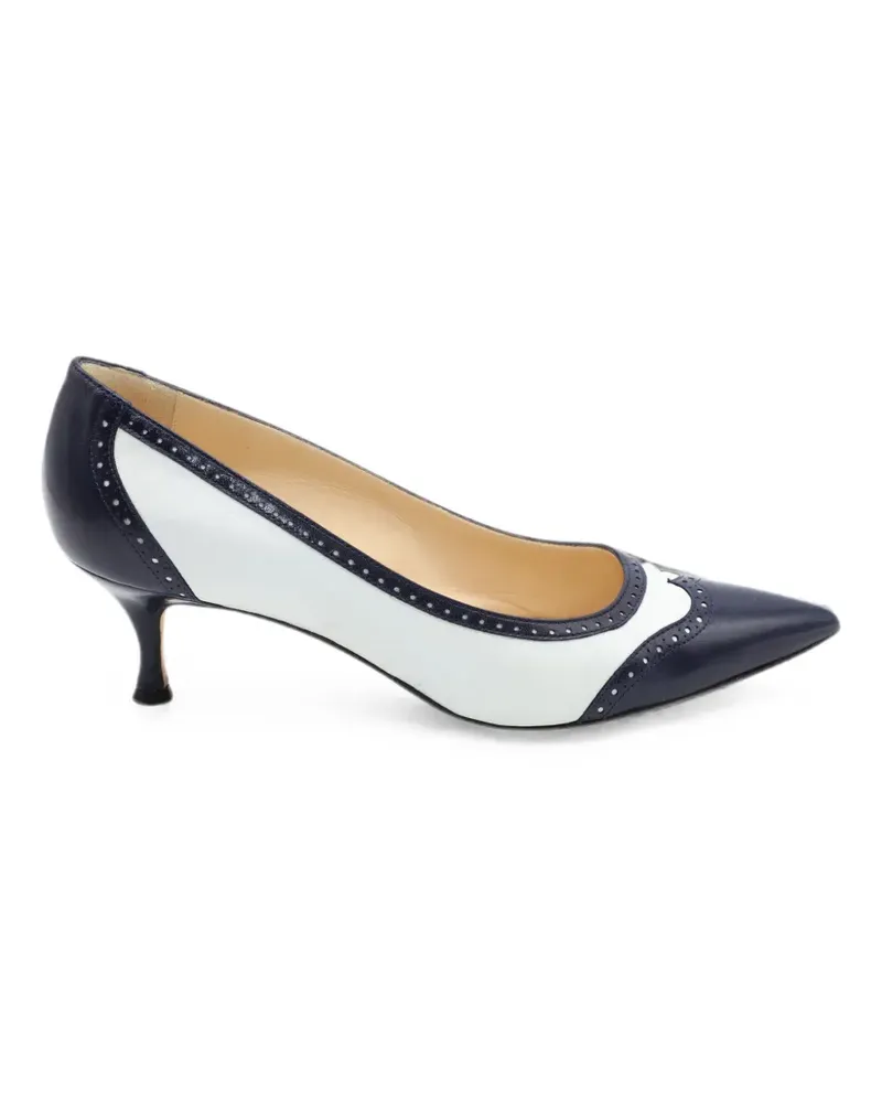 Manolo Blahnik Ancor Spectator pumps - Blau Blau