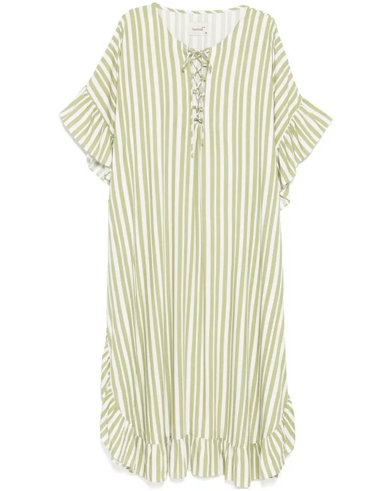 Bambah Raya Kaftankleid mit Rüschen - Grün Grün