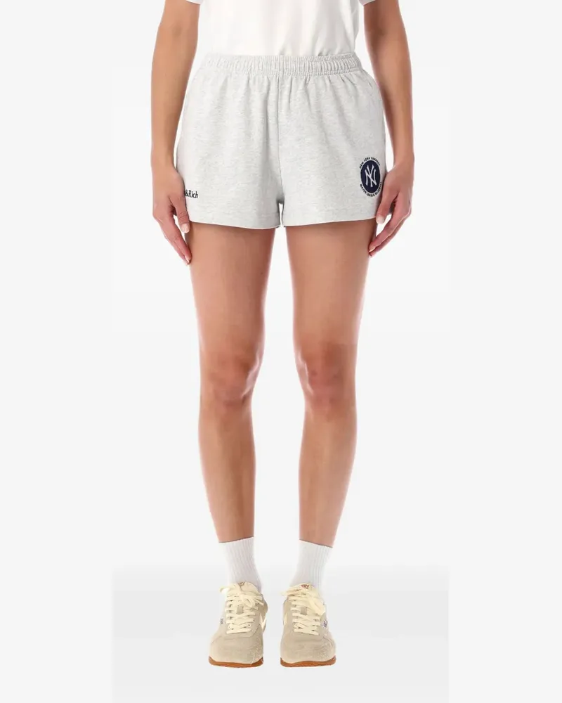 SPORTY & RICH Shorts mit Stretchbund - Grau Grau