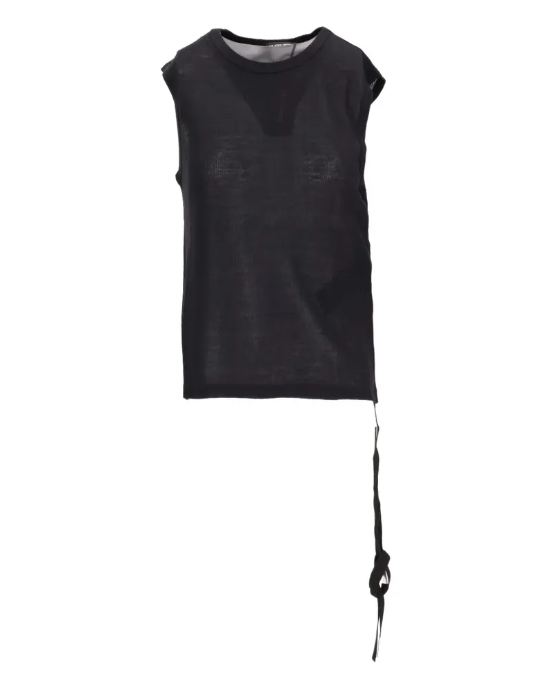 Ann Demeulemeester Biba Top - Schwarz Schwarz