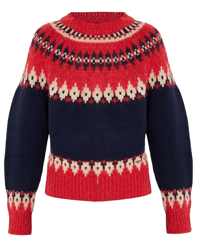 Dsquared2 Pullover mit geometrischem Muster - Rot Rot