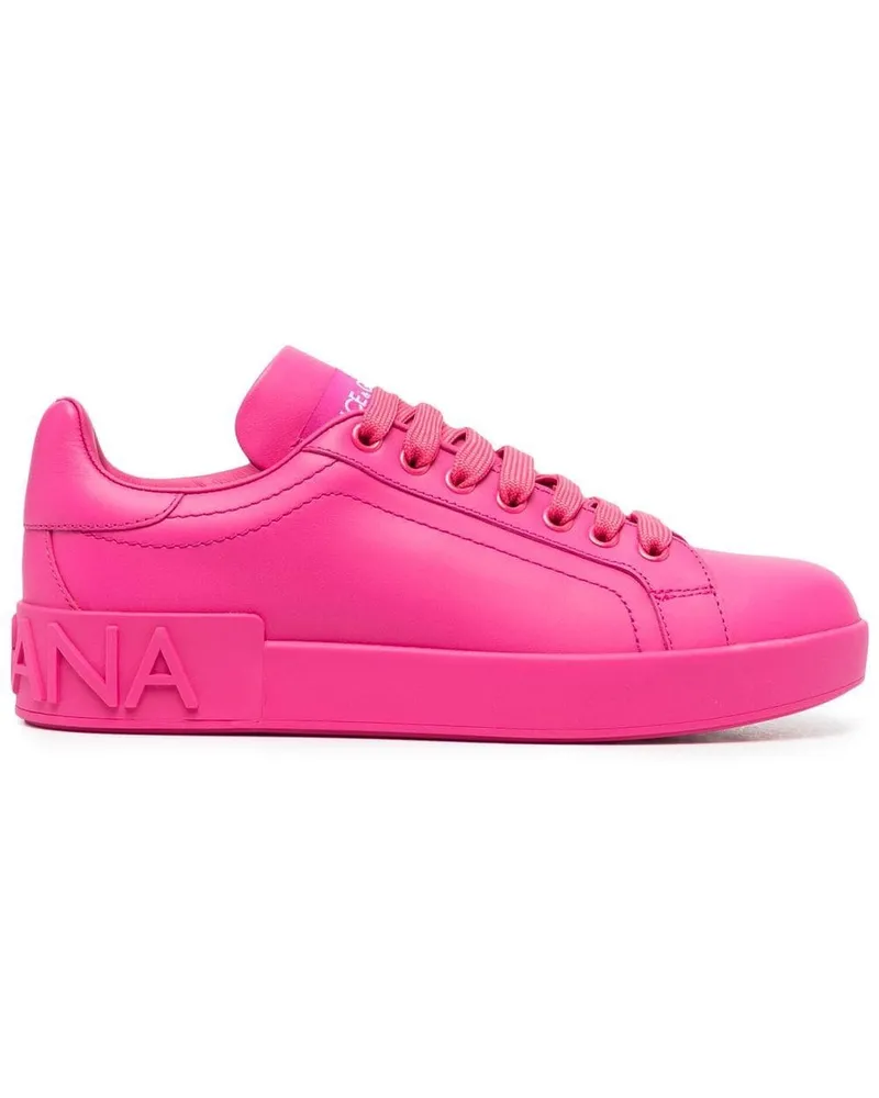 Dolce & Gabbana Sneakers mit Logo - Rosa Rosa