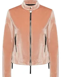 Giuseppe Zanotti Samtjacke mit Reißverschluss Rosa