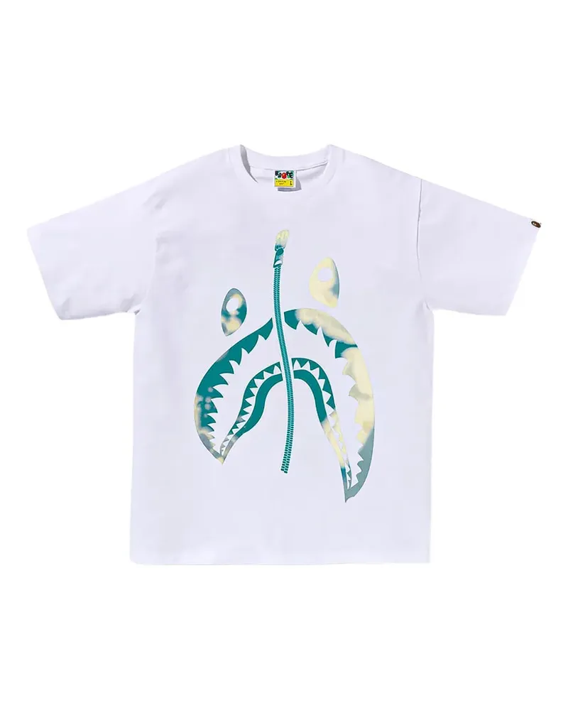BAPE T-Shirt mit Batikmuster - Weiß Weiß