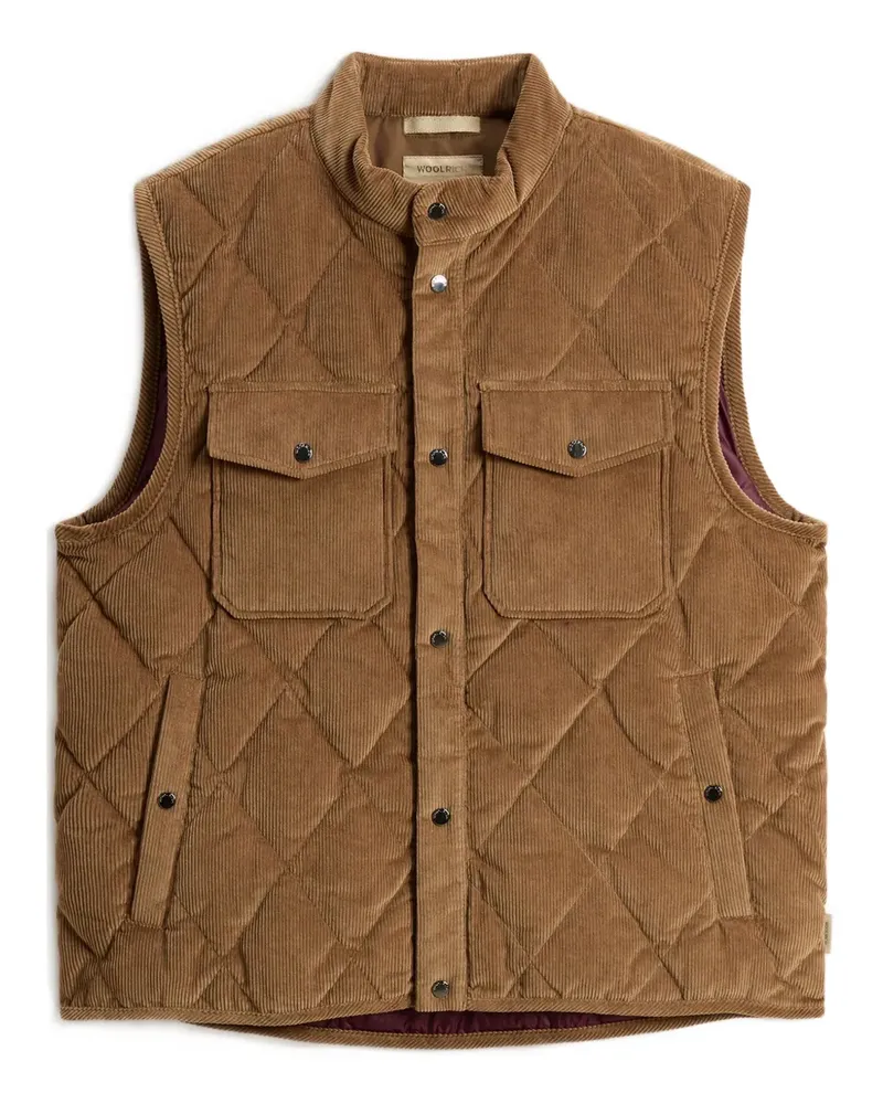Woolrich Gesteppte Cordweste - Braun Braun