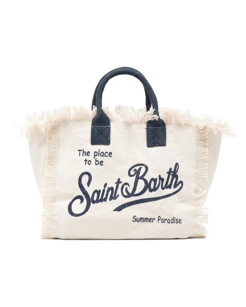 MC2 Saint Barth Colette Tote Bag mit Fransen - Nude Nude