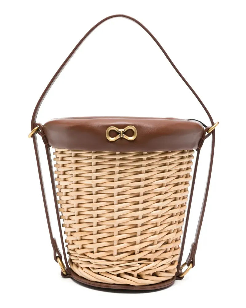 Twin-Set natural bucket bag - Nude Nude