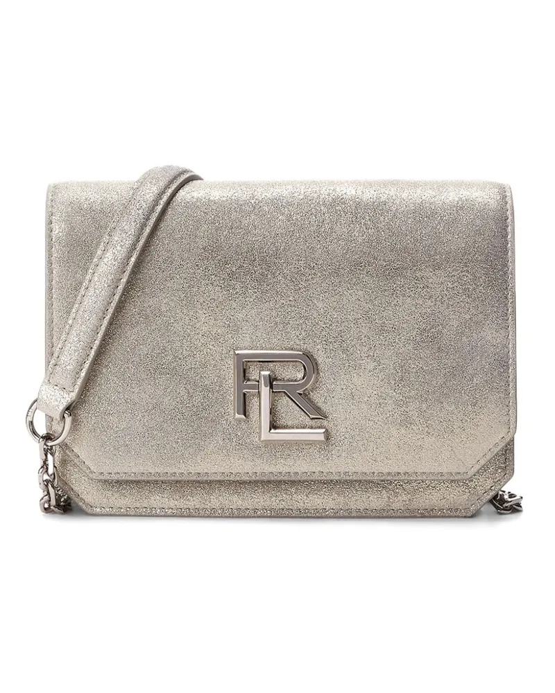 Ralph Lauren Mini-Handtasche mit Logo-Schild - Silber Silber