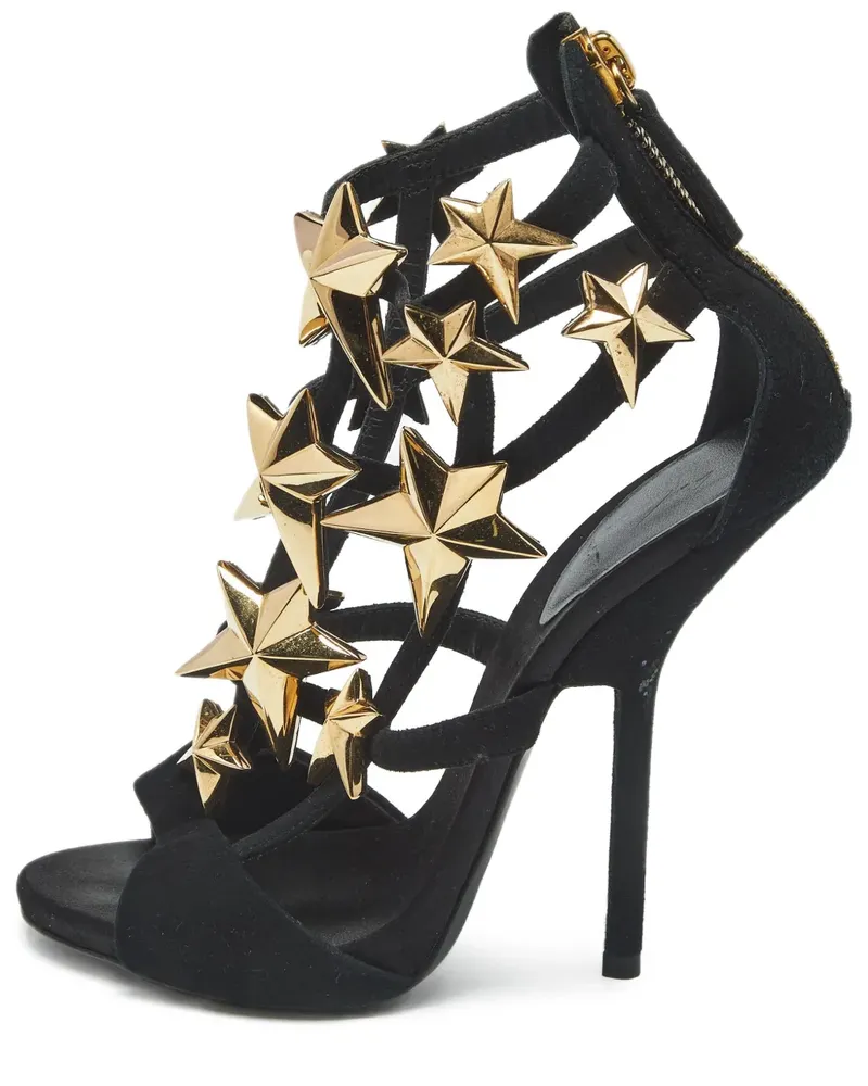 Giuseppe Zanotti Sandalen mit Sternverzierung - Schwarz Schwarz