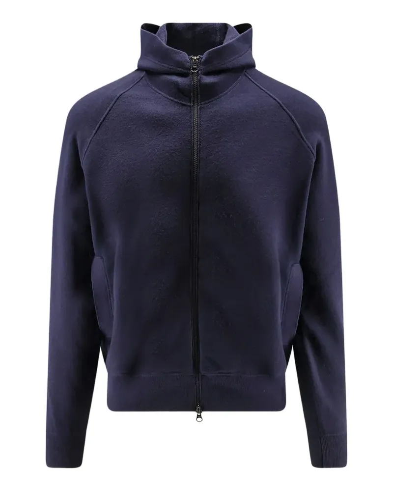 Stone Island Kapuzenjacke mit Logo-Patch - Blau Blau