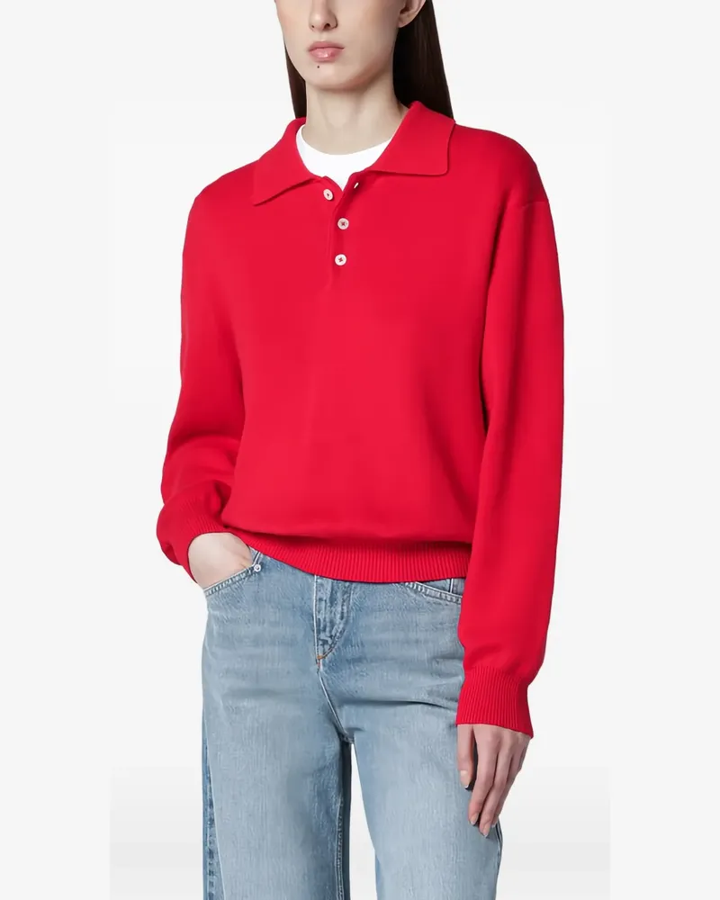 Dunst Pullover mit Kragen - Rot Rot