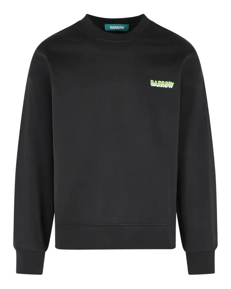 BARROW logo-print crew-neck sweatshirt - Schwarz Schwarz