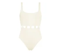 Panama Badeanzug mit Cut-Out - Nude