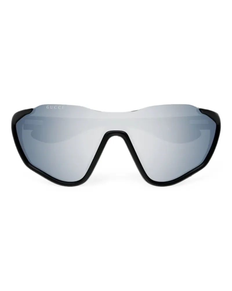 Gucci geometric-frame sunglasses - Schwarz Schwarz