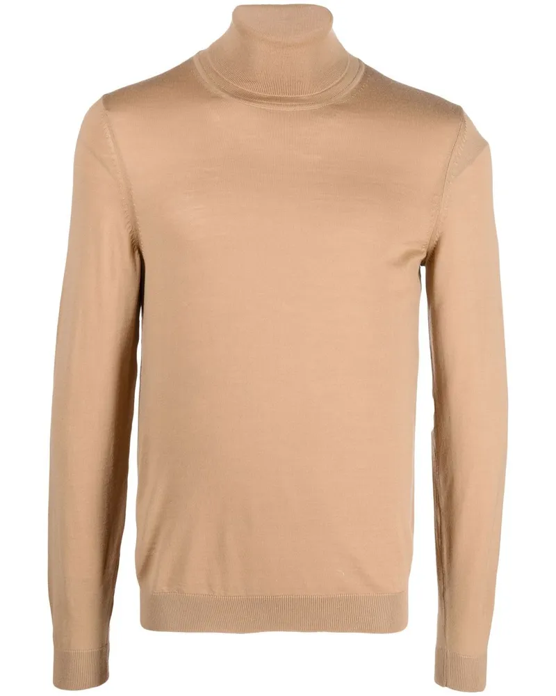HUGO BOSS Pullover mit Rollkragen - Braun Braun