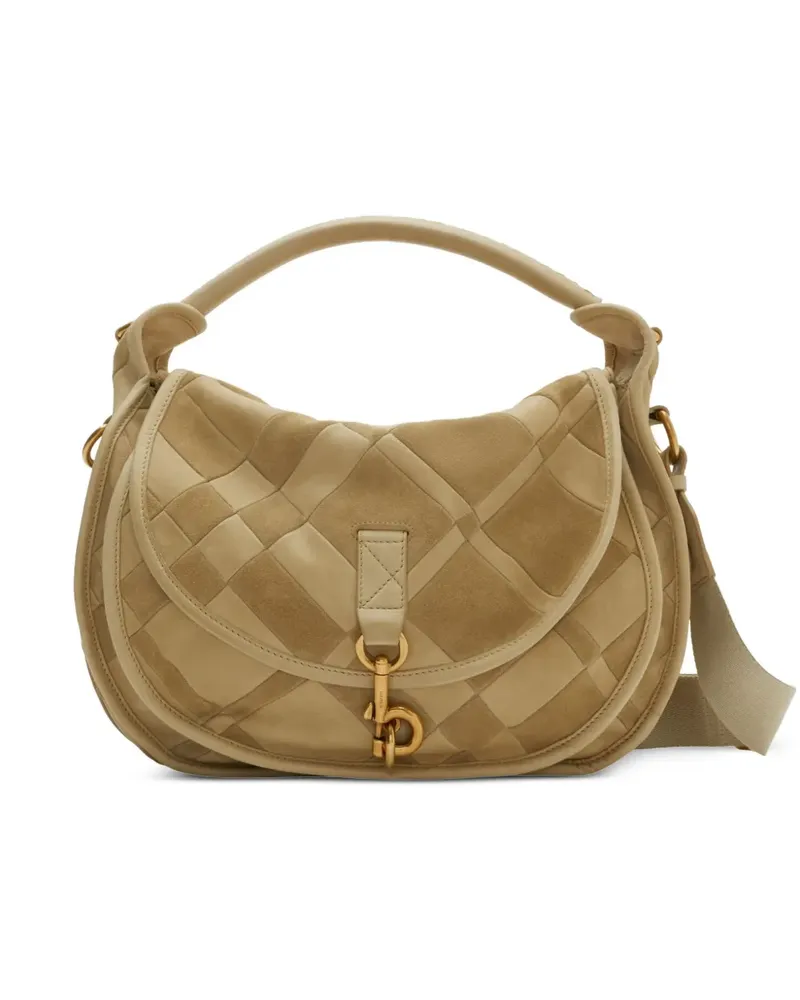 Burberry B Clip Kuriertasche - Nude Nude