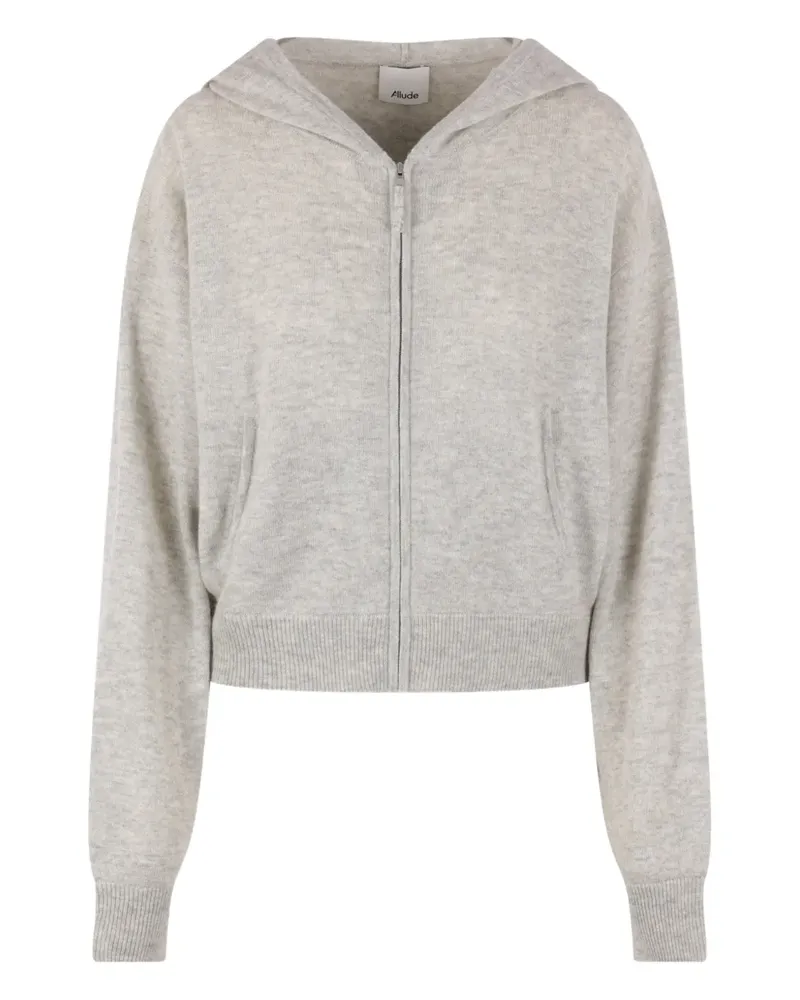 ALLUDE zip-fastening hoodie - Grau Grau