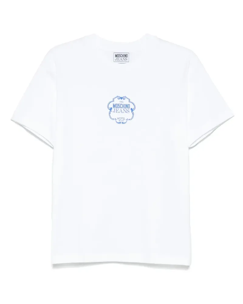 Moschino T-Shirt aus Baumwolle - Weiß Weiß