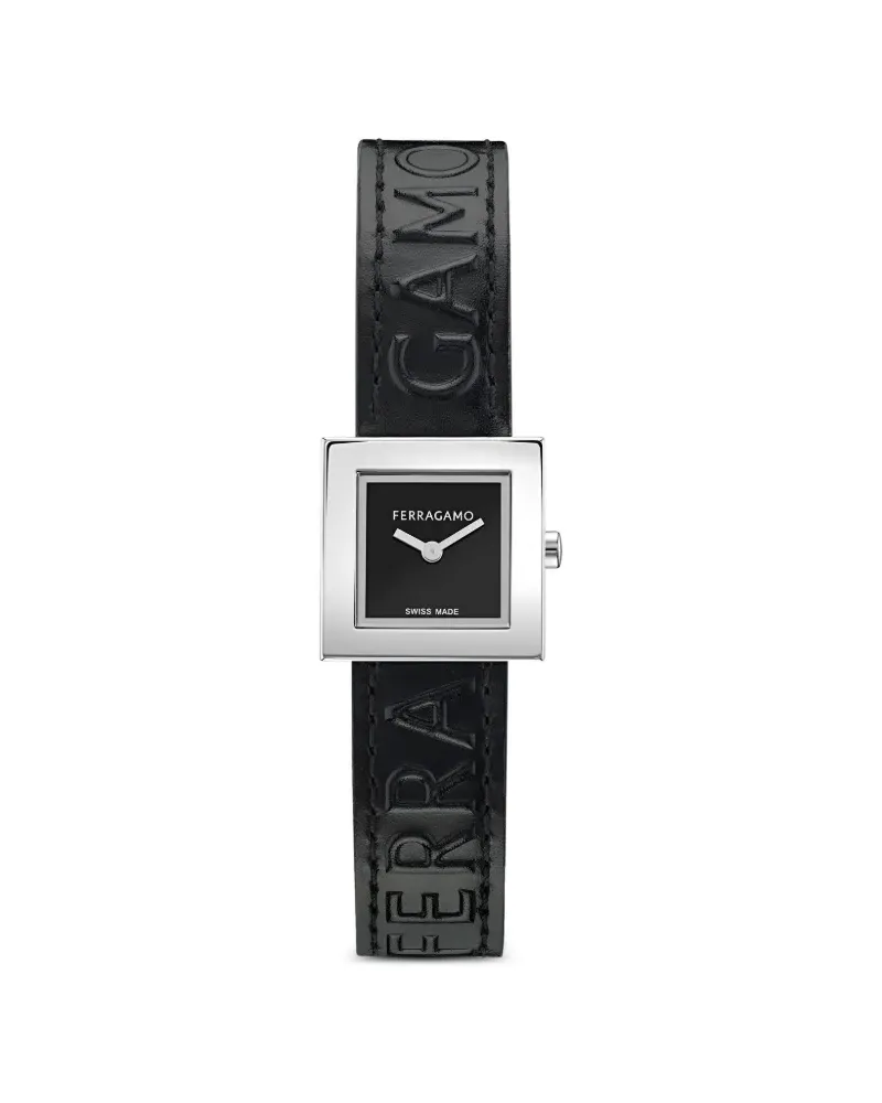 Ferragamo Quarz 20mm - Schwarz Schwarz
