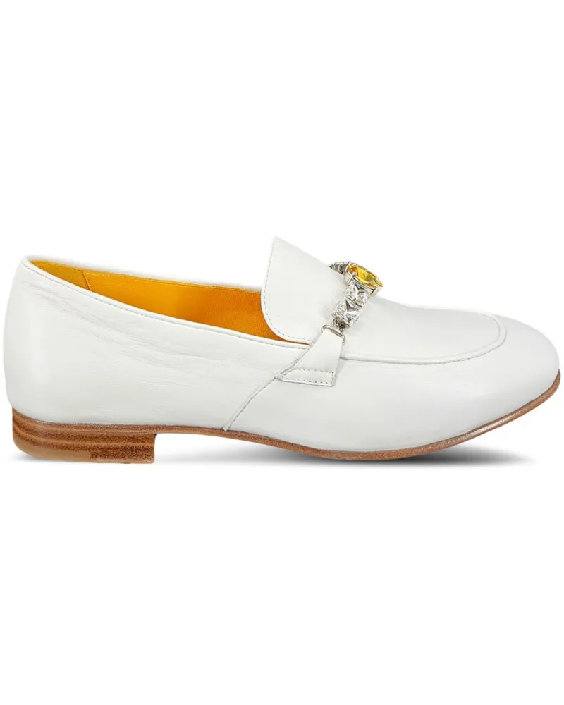 MADISON.MAISON Verzierte Loafer - Weiß Weiß
