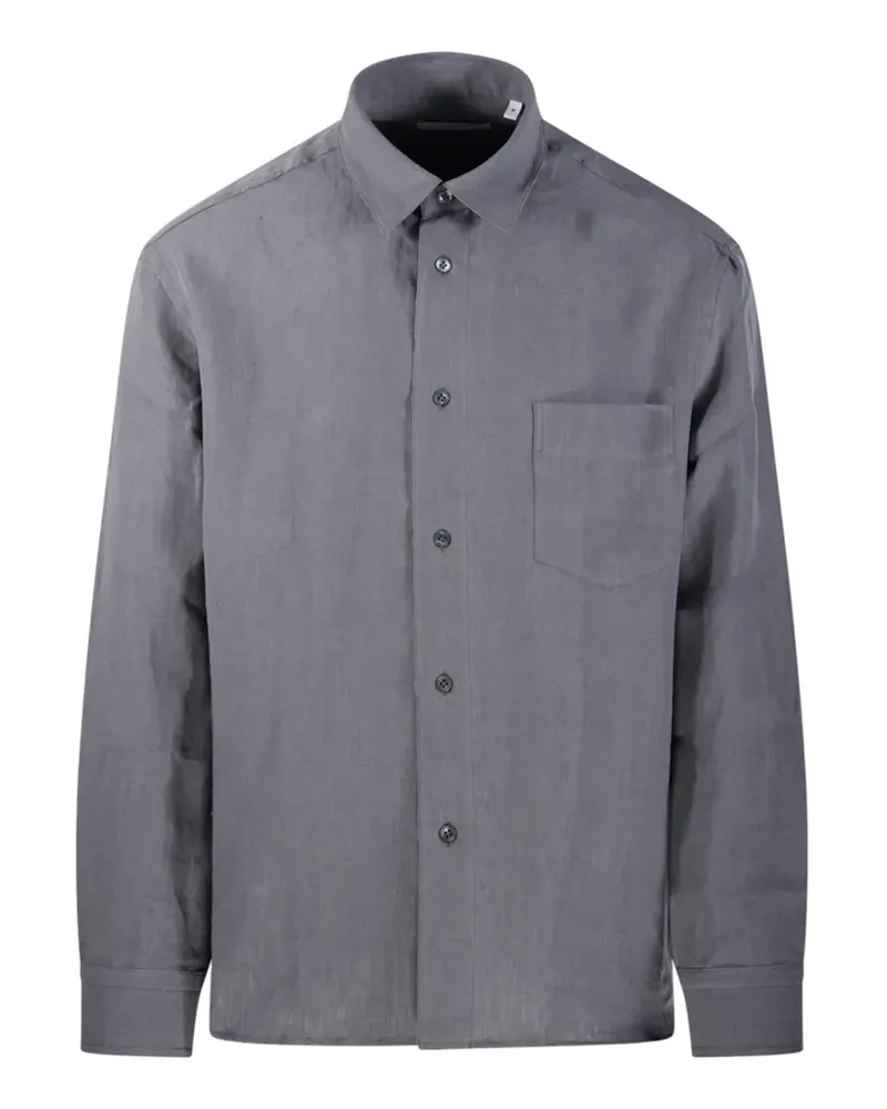 LARDINI pocket shirt - Grau Grau