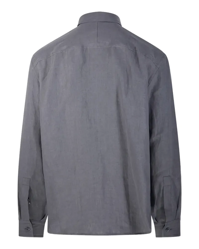 LARDINI pocket shirt - Grau Grau