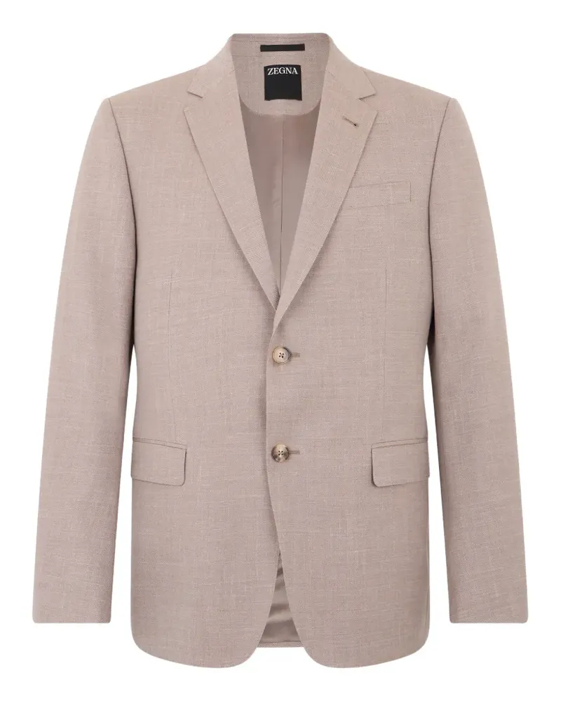 Ermenegildo Zegna single-breasted blazer - Nude Nude