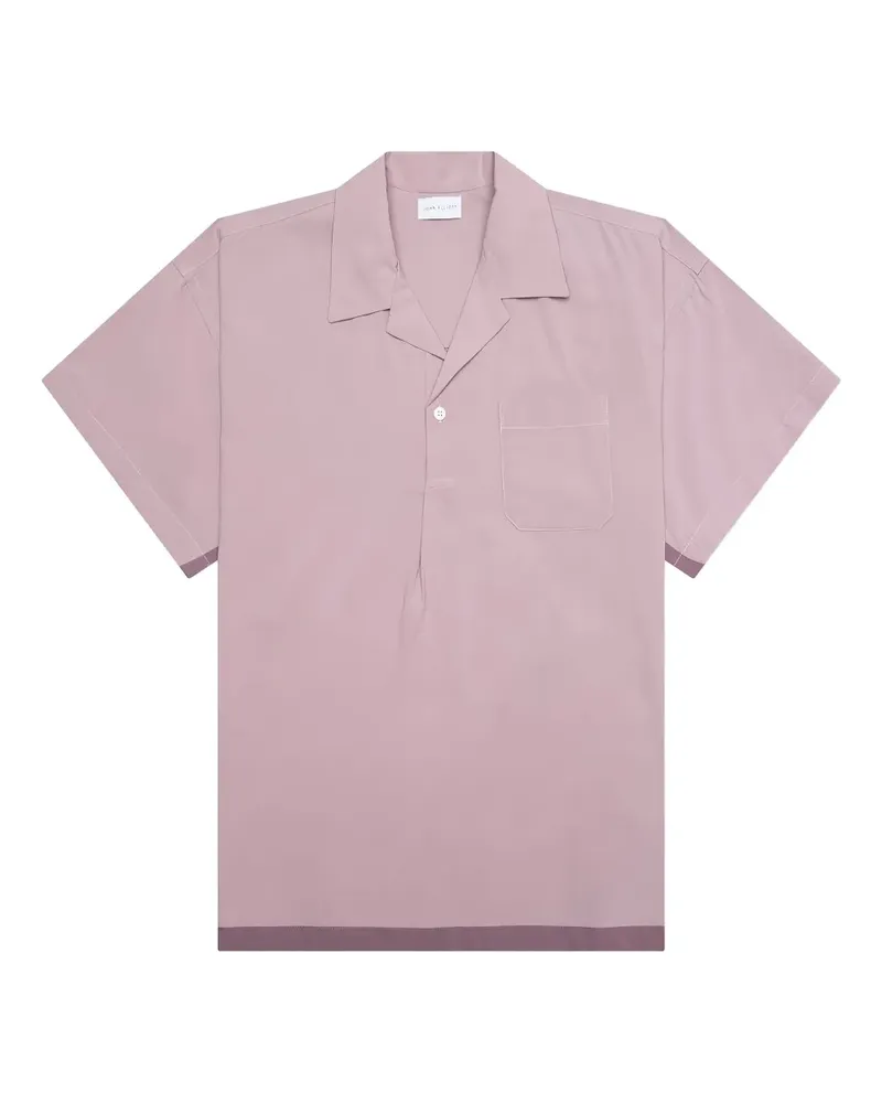 John Elliott + Co Poloshirt mit aufgesetzter Tasche - Violett Violett