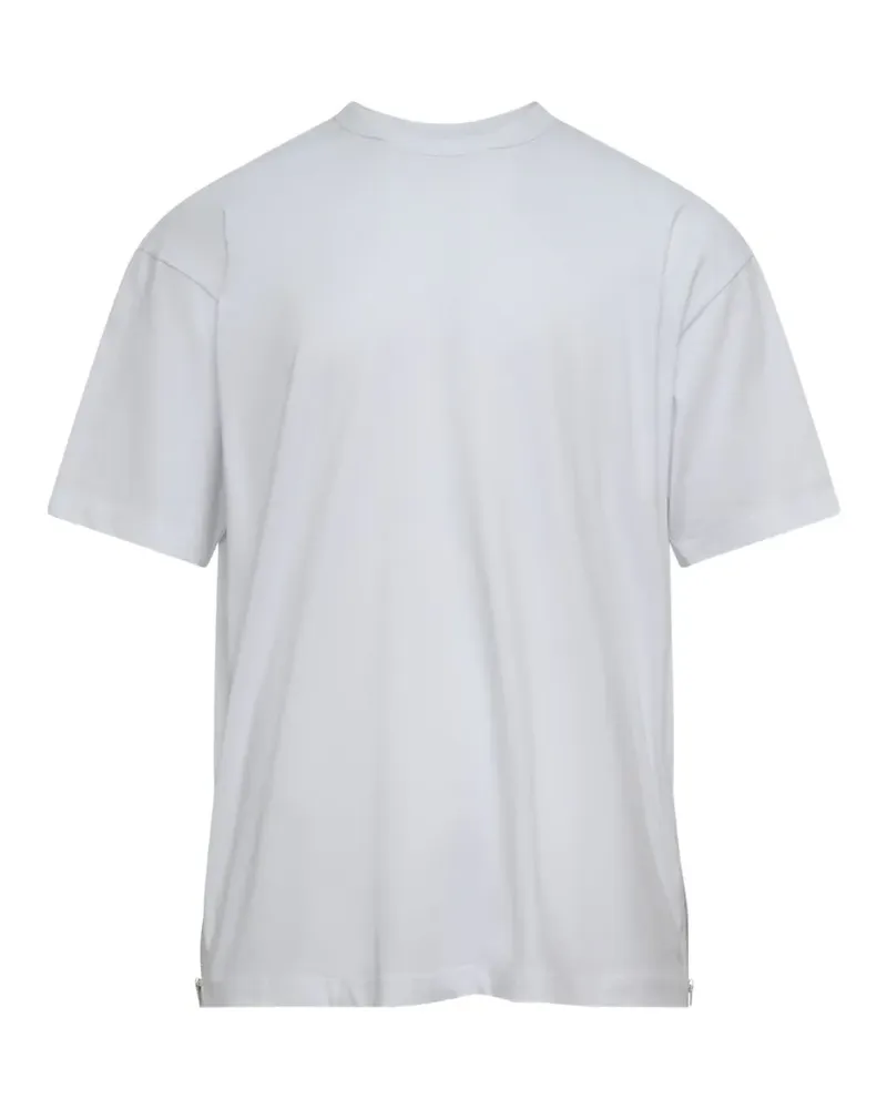 Comme des Garçons zip-detail short-sleeve T-shirt - Weiß Weiß